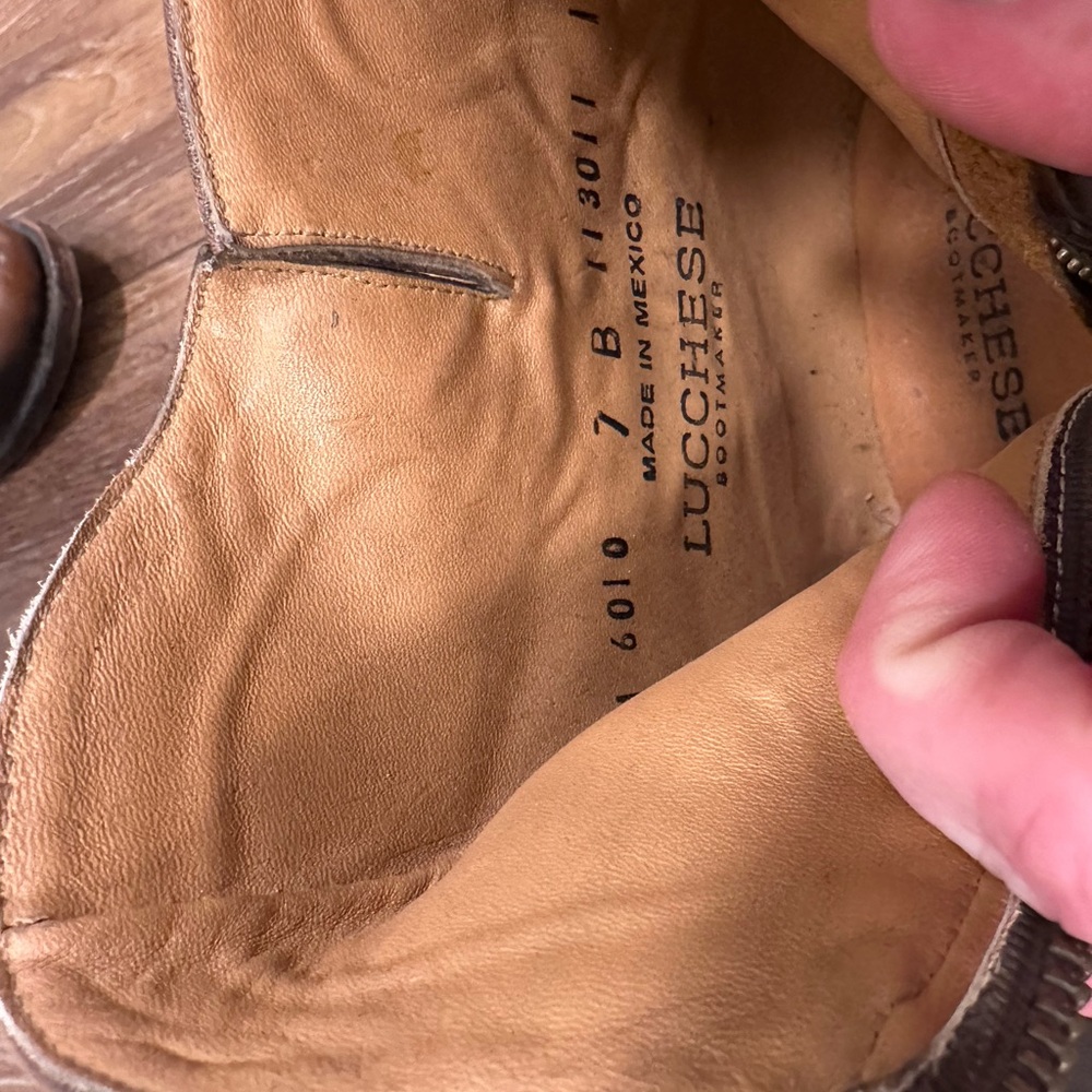 Lucchese Rich Brown Ankle Booties - Picture 4 of 15